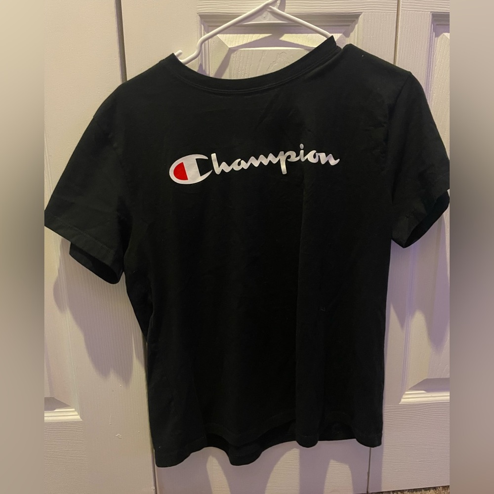 black champion tee